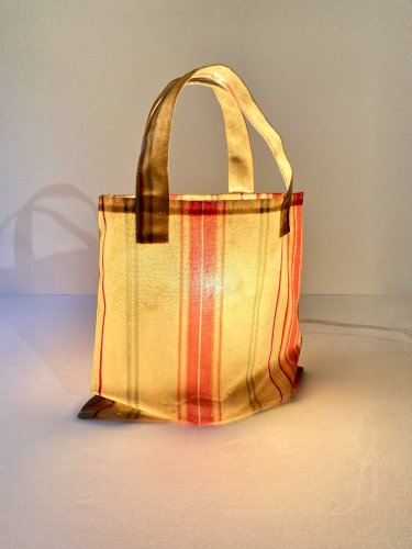 Lampe sac vintage 1980 Atelias France – style Lionel Le Scornec