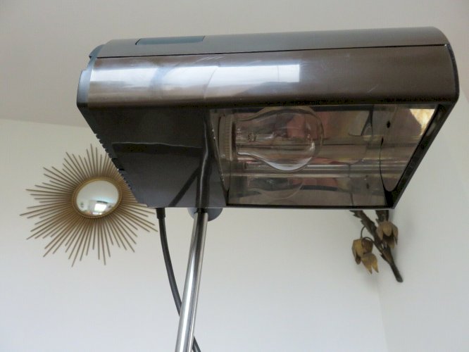 LAMPE  SAMP DESIGN  COLLECTION MANADE ANNEES 70 COULEUR MARRON VINTAGE 
