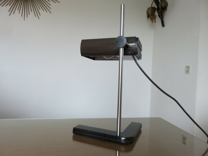 LAMPE  SAMP DESIGN  COLLECTION MANADE ANNEES 70 COULEUR MARRON VINTAGE 