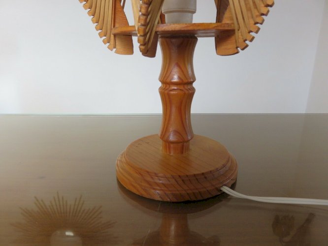 LAMPE SCANDINAVE FIL ET BOIS ANNEES 60 70 VINTAGE