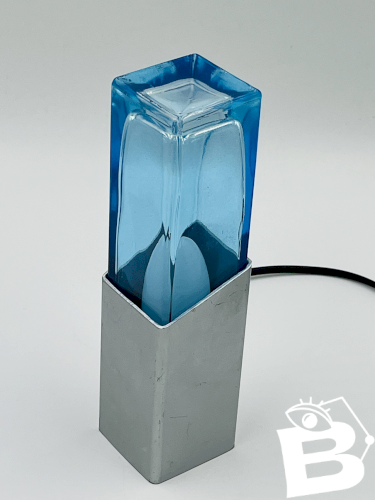 Lampe Space Age Bloc de Verre Murano 1970