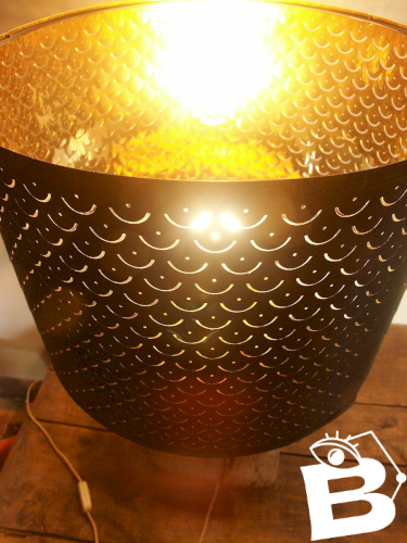 Lampe sur poutre en chêne ancienne