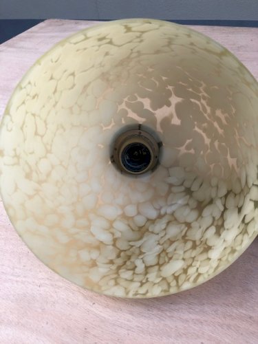 lampe suspension en verre vintage