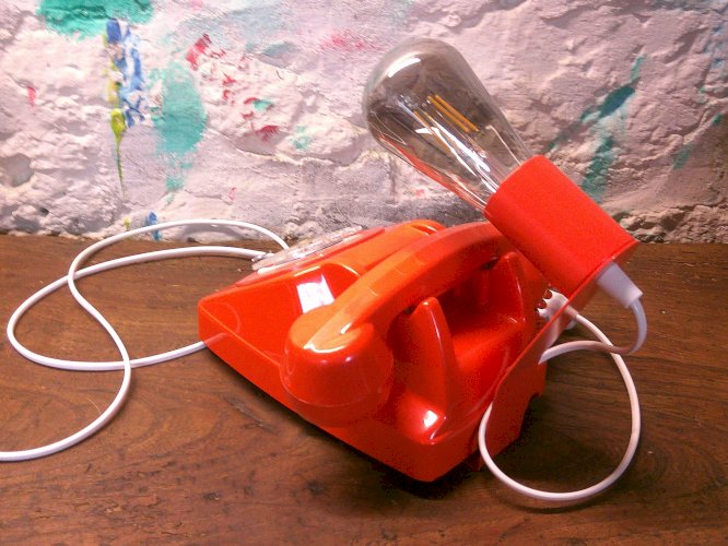 Lampe téléphone vintage - ORANGE -