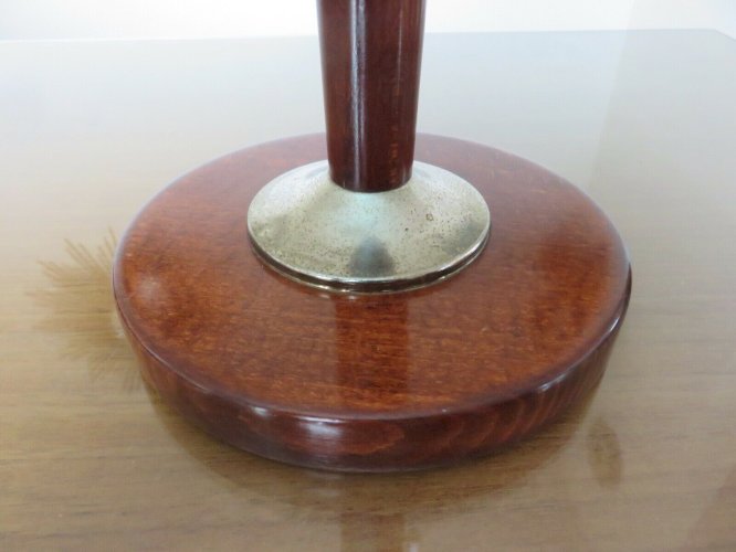 LAMPE  UNILUX  EN BOIS VERNIS ANNEES 60 70 VINTAGE