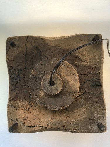 lampe veilleuse liège et verre fumé vintage bord de mer déco tendance nature