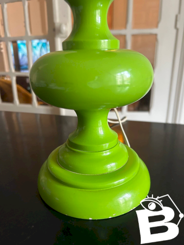 Lampe vert pomme, années 70