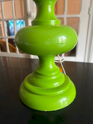 Lampe vert pomme, années 70
