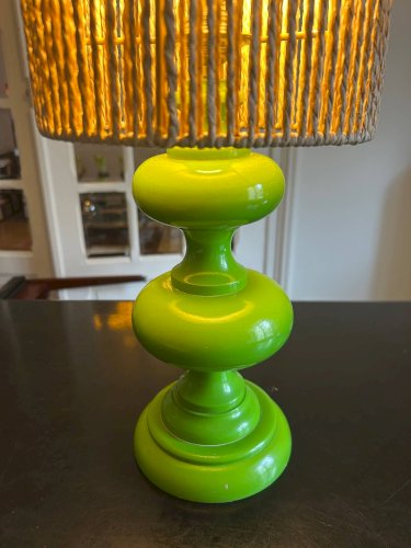 Lampe vert pomme, années 70