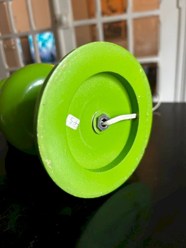 Lampe vert pomme, années 70