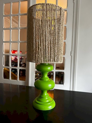 Lampe vert pomme, années 70