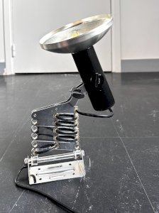 Vintage Zigzag Accordion Lamp, 1970