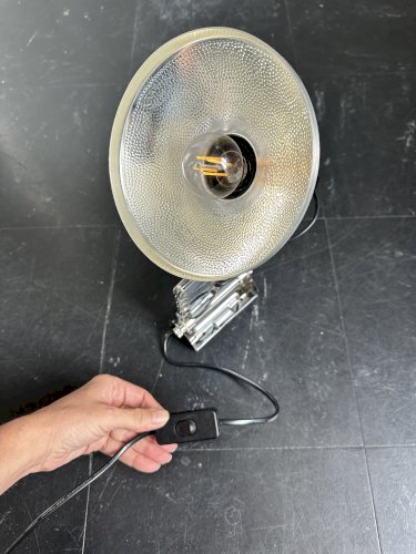 Lampe vintage accordéon Zig zag, 1970