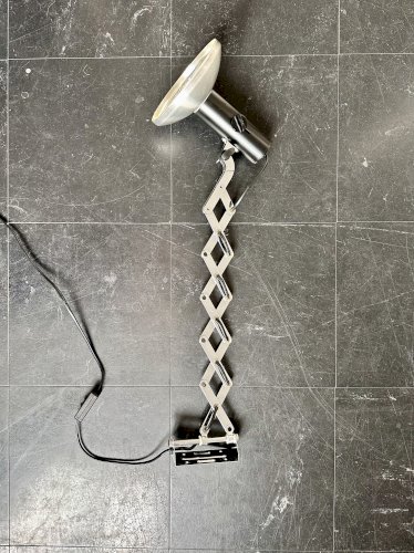 Lampe vintage accordéon Zig zag, 1970