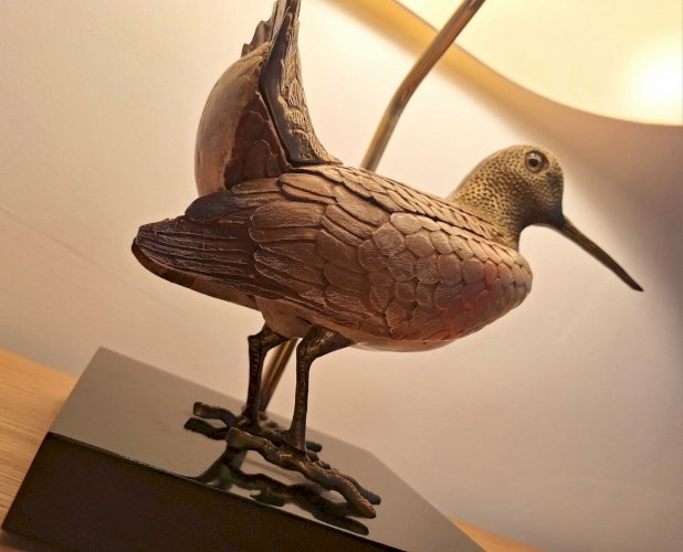 Lampe vintage bécasse par Elli Malevolti pour Artiflex, luminaire design