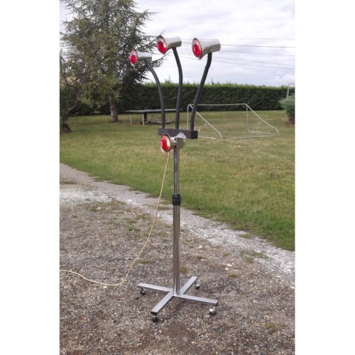 Lampe Vintage des Années 70 Chrome Infra rouge