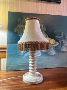 Lampe vintage en bois