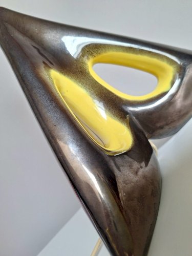 Lampe vintage en céramique, luminaire ancien