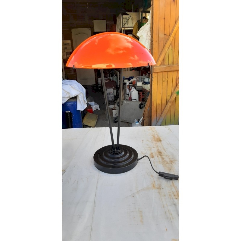 Lampe Space Age Vintage - Orange Chromé - 1970 - Orientable - Métal