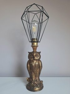 Lampe vintage hibou Loevsky & Loevsky, luminaire ancien