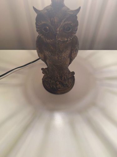 Lampe vintage hibou Loevsky & Loevsky, luminaire ancien