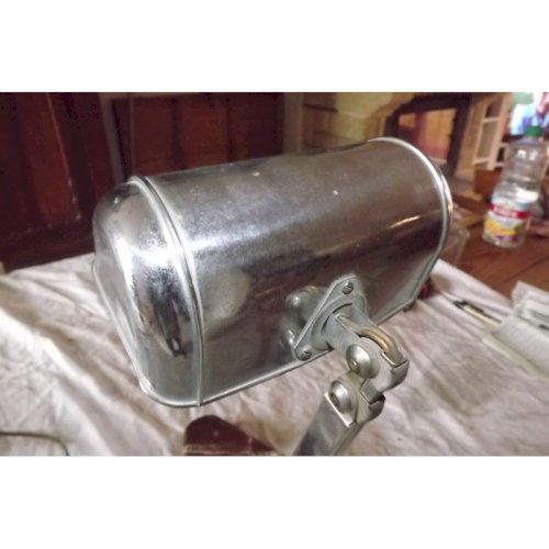 Lampe Vintage Mètal Chromé et Marbre