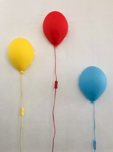 Lampes ballons vintages Ikea Drömminge, appliques murales