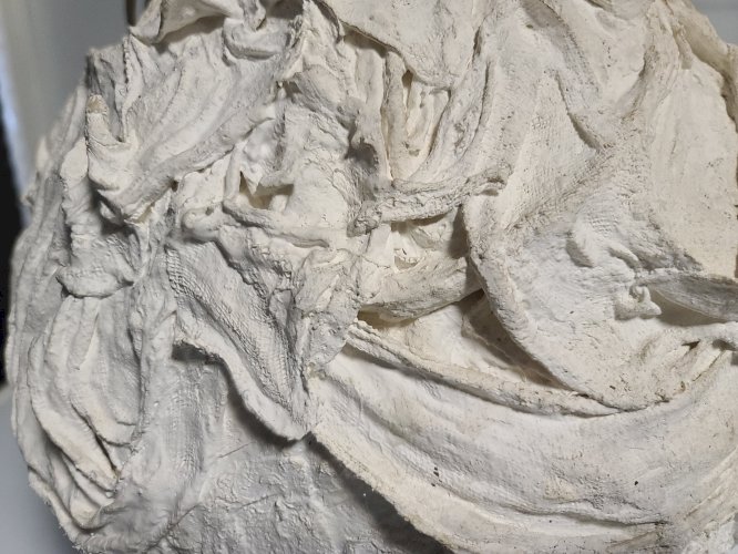 lampes en plâtre artisanales (2 ex)