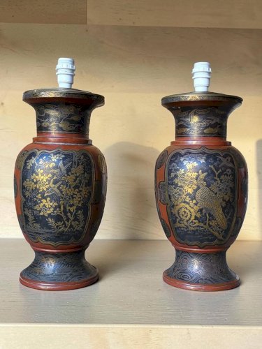 Lampes japonaises Meiji 19ème