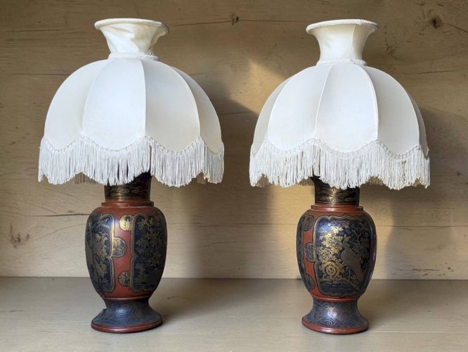 Lampes japonaises Meiji 19ème