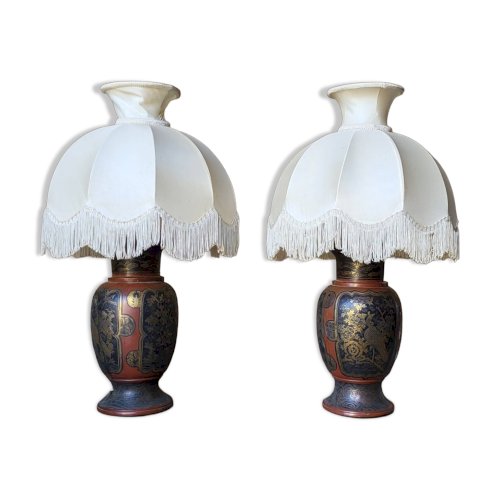 Lampes japonaises Meiji 19ème