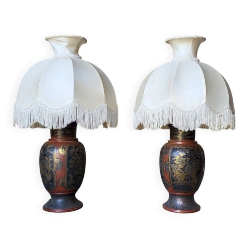 Lampes japonaises Meiji 19ème