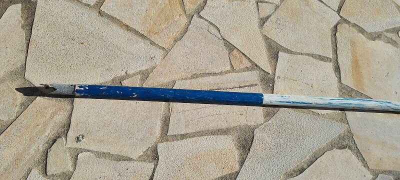 LANCE DE JOUTE BLEUE ANCIENNE
