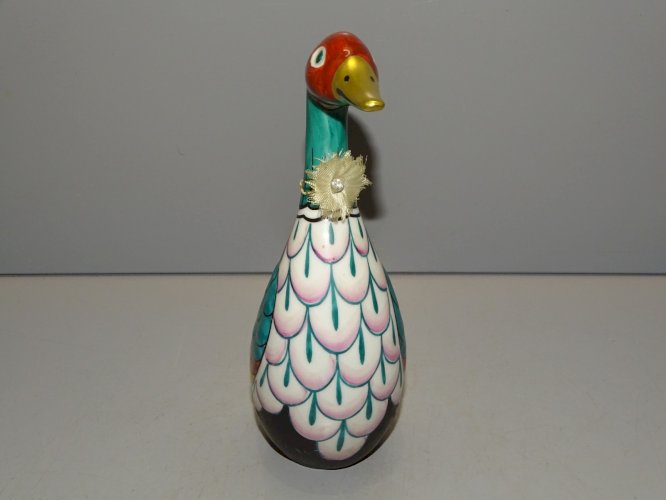 - LANCEL PARIS CANARD PORCELAINE OBJET de VITRINE COLLECTION Oiseau Déco