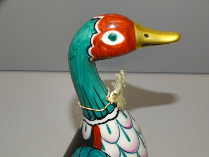 - LANCEL PARIS CANARD PORCELAINE OBJET de VITRINE COLLECTION Oiseau Déco