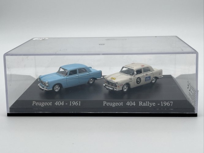  Coffret Peugeot 404 (1961) et Peugeot 404 Rallye (1967) HO