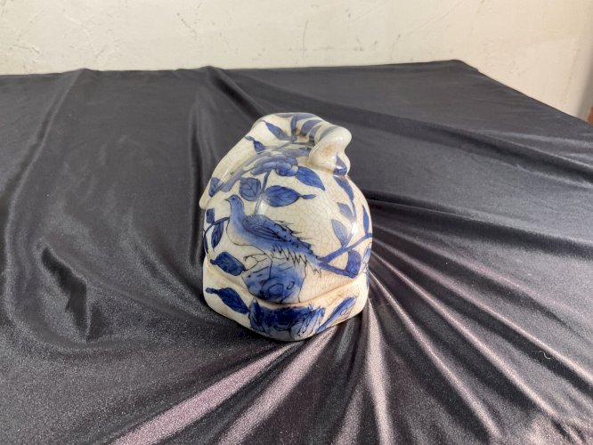 Lapin céramique craquelée Art Déco