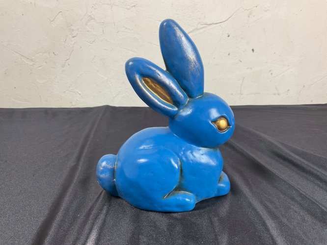 Lapin céramique style Art Déco .