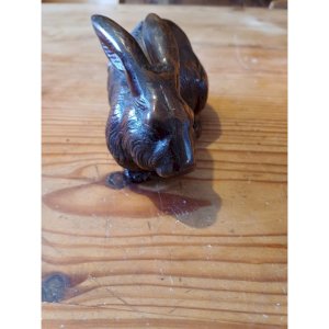 Lapin en Fonte de Fer Marron