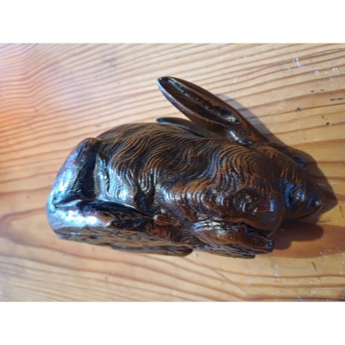 Lapin en Fonte de Fer Marron