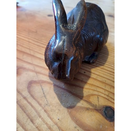 Lapin en Fonte de Fer Marron