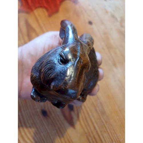 Lapin en Fonte de Fer Marron