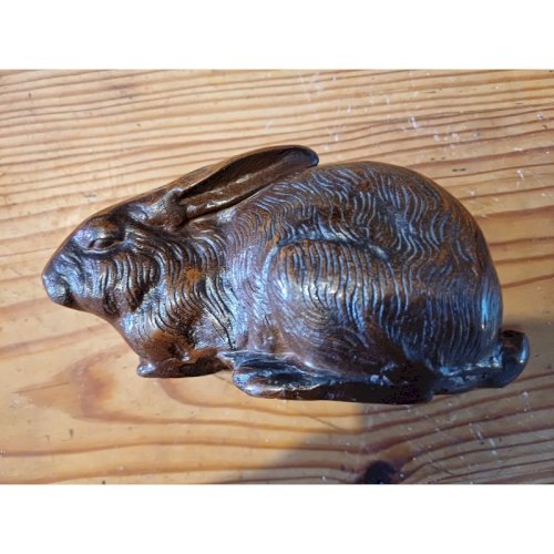 Lapin en Fonte de Fer Marron