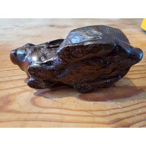 Lapin en Fonte de Fer Marron