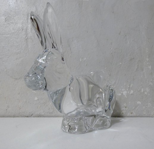lapin vide poche en cristal