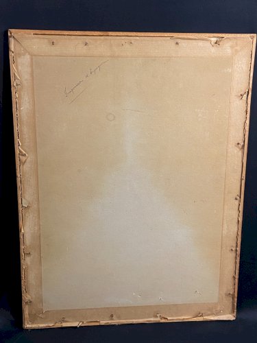 Lavis d'encre Espagne 1930 signé au jeune "gavroche" espagnol