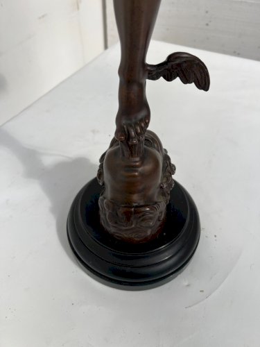 "Le Dieu Mercure " Groupe en bronze a patine brune XIX siècle