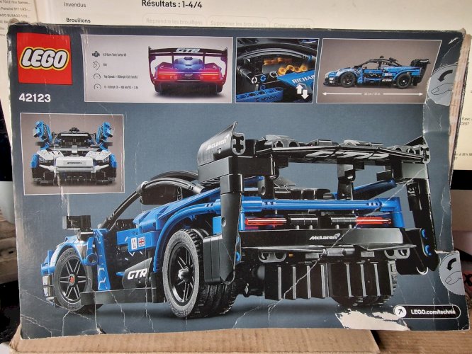LEGO SET BOITE TECHNIC 42123 VOITURE MC LAREN SENNA GTR- BOITE OUVERTE