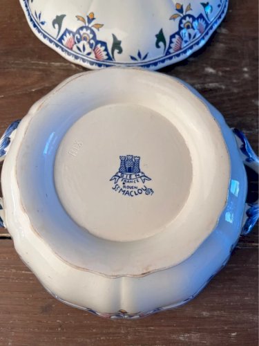 Légumier Gien modèle Rouen Saint Maclou 1938