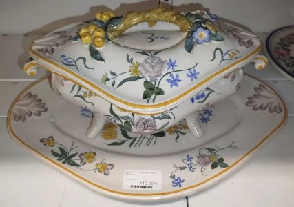 Vegetable Dish or Soup Tureen Early 20th Century Ceramic 11MAG 12/01